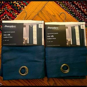 Beautiful blue curtain panels!